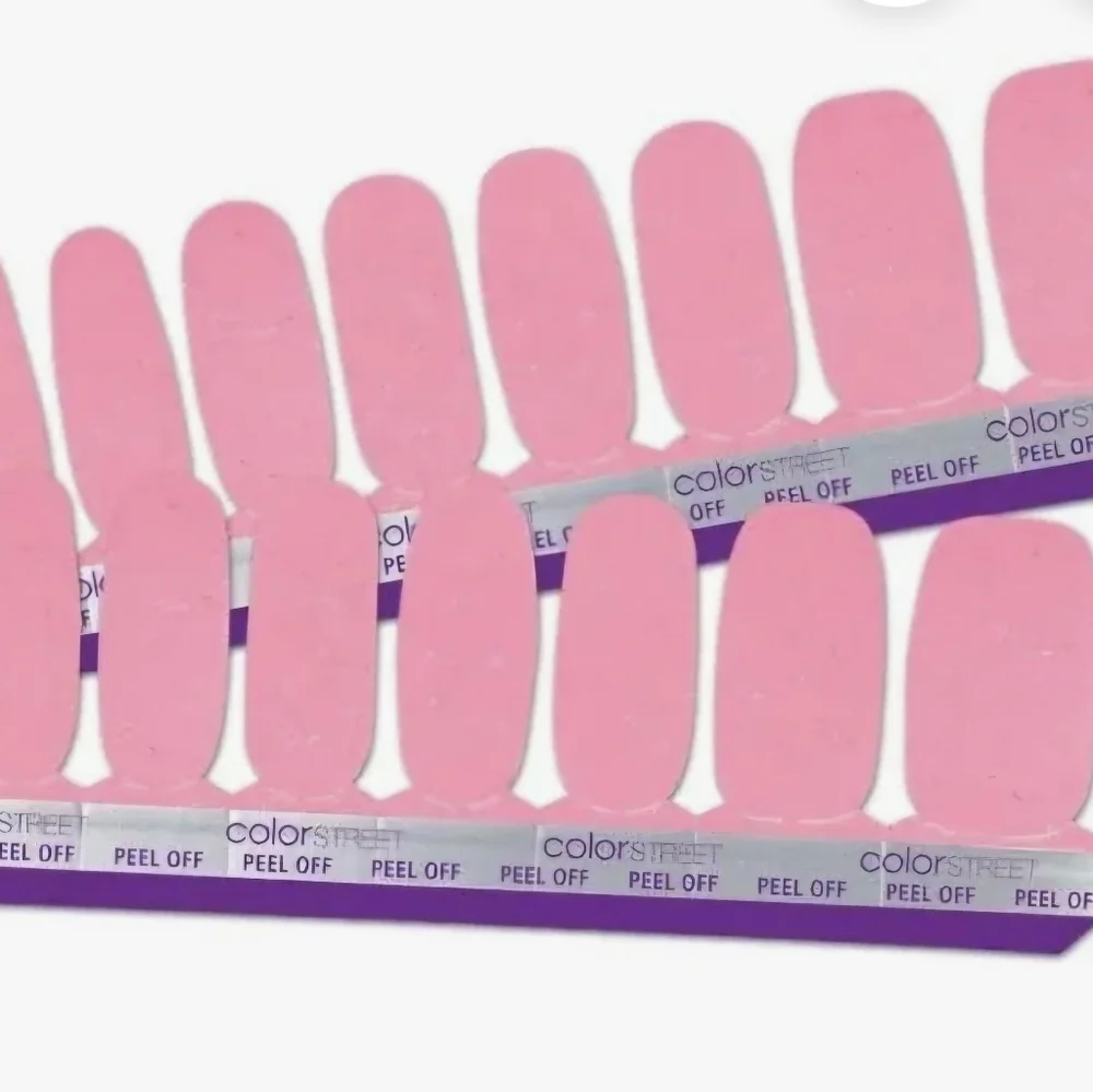 Color Street Nail Strips Power of Pink Glitter Set Retired Awareness Collection